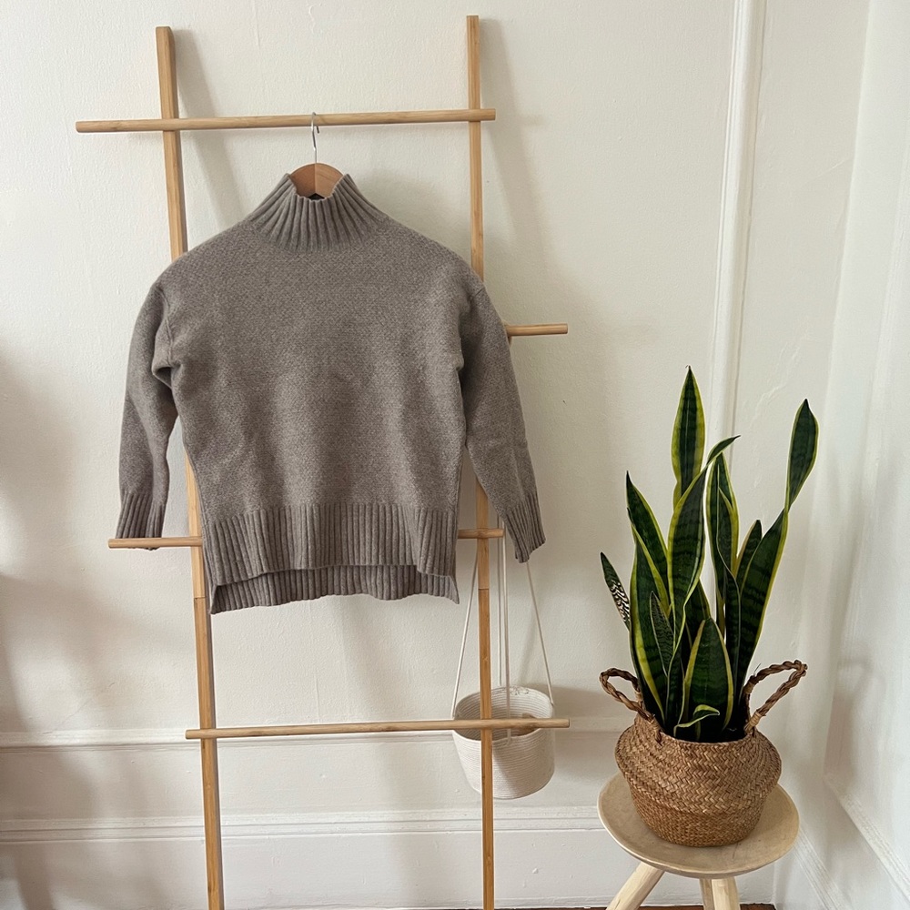 Everlane cashmere wool blend turtleneck sweater. Fits like XXS